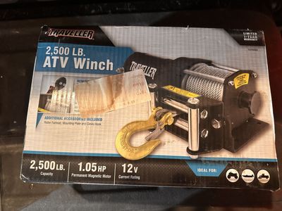 Traveller 2,500 LB ATV Winch 12V 1.05 HP