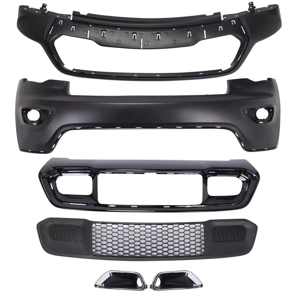17-22 Jeep Grand Cherokee front bumper cover facia with grille