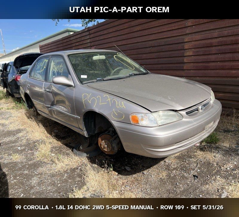 1999 Toyota Corolla Parts - UTPAP Orem