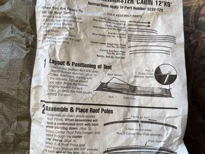 Coleman American Heritage Weathermaster Cabin Tent 12x9 Ft