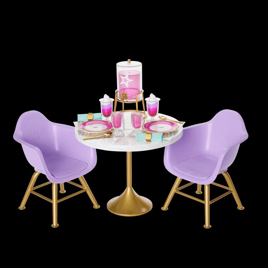 New- American Girl Doll - Kitchen Table Two Set
