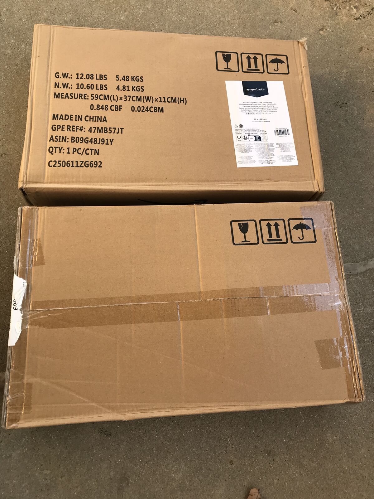 2 door Metal wire dog crate kennel new in box