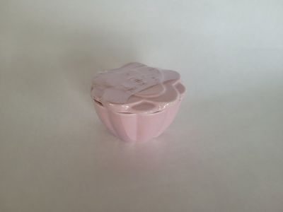 Pink Ceramic Rose Trinket Box - New, Decorative Storage