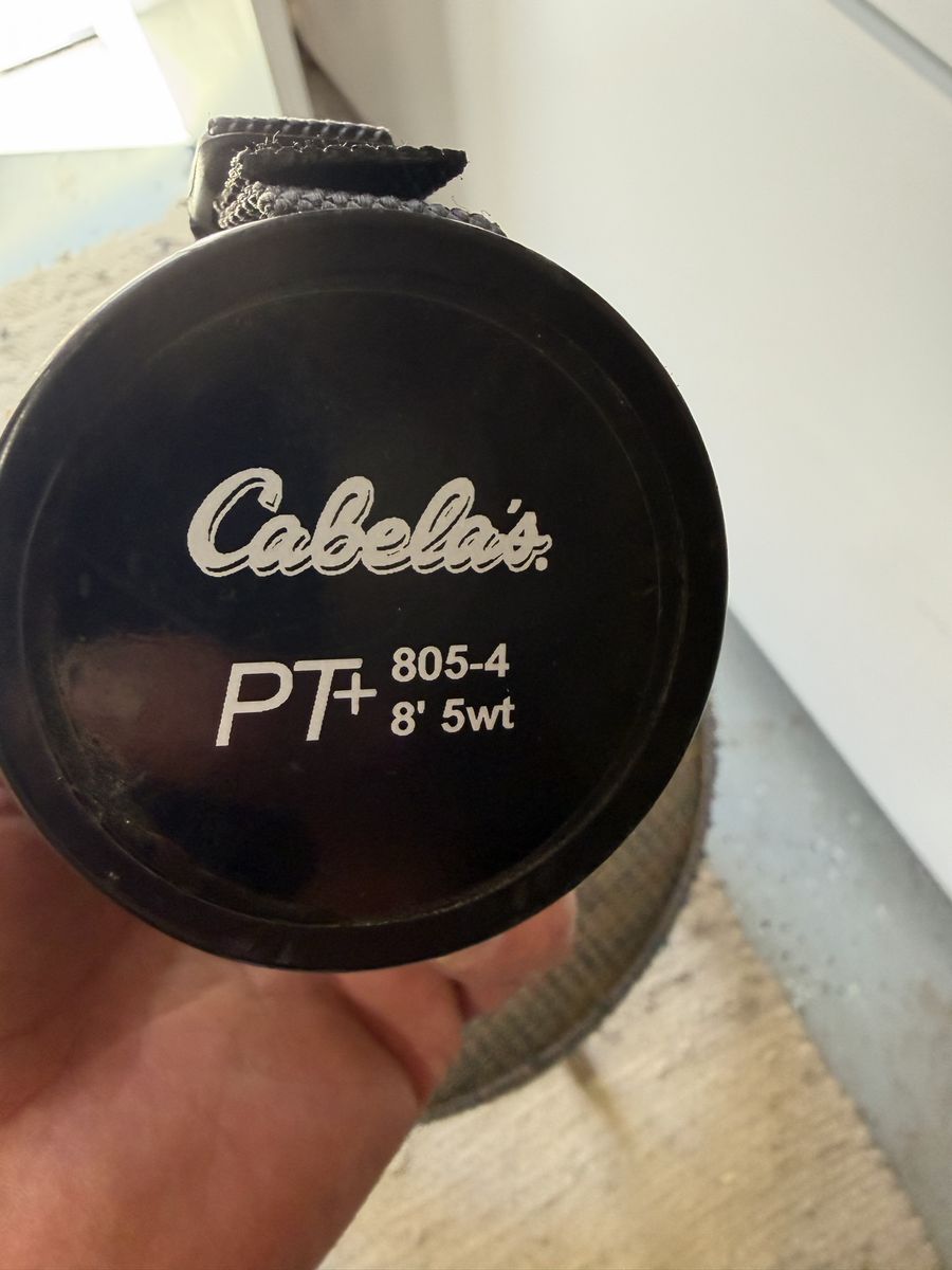 Cabela's PT+ 805-4 8' 5wt Fly Fishing Rod in Green Carrying Case