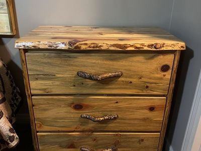Handcrafted Rustic Aspen Log 3-Drawer Chest
