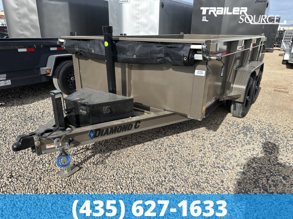 6.5x12 Diamond C MDT 206 Dump Trailer - 32" Sides - 10K GVWR