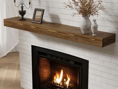 Dreamland Wall-Mounted Fireplace Mantel - 6ft