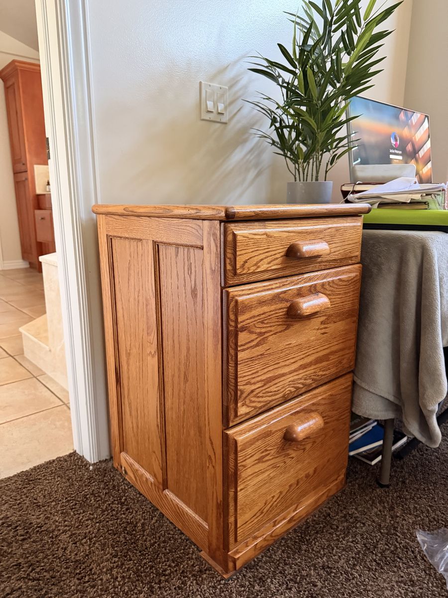 Hardwood File Cabinet