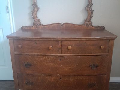 Antique Dresser with Mirror