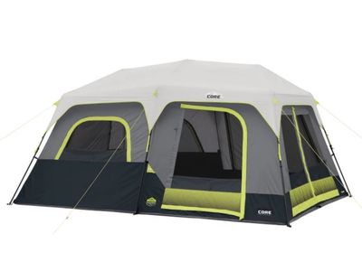Core 10 Person Lighted Instant Cabin Tent