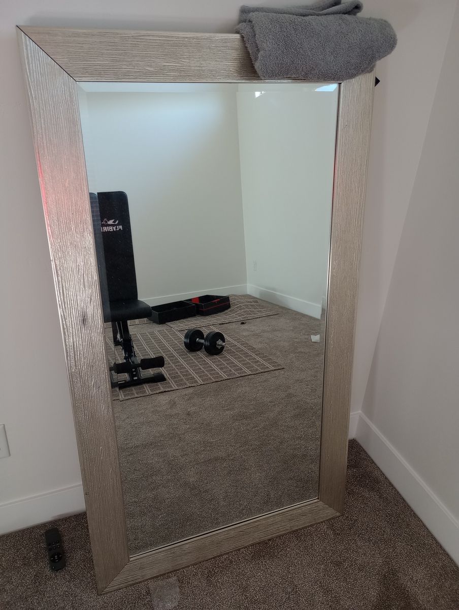 55" X 31" Silver Mirror