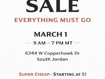 Moving sale | Happening Now