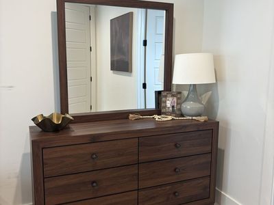 Brand New Wood Dresser With Mirror