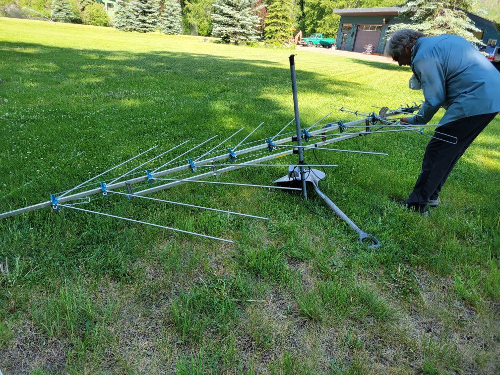 uhf/vht tv antenna, 360° rotate motor