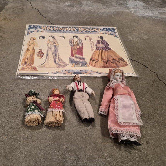 Vintage Doll Set with 5 Piece set