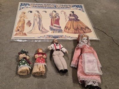 Vintage Doll Set with 5 Piece set