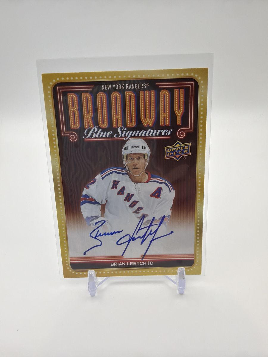 Brian Leetch Broadway Blue Signatures Card