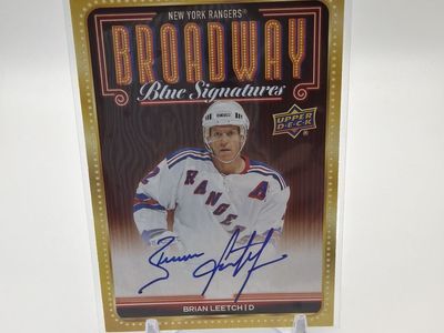 Brian Leetch Broadway Blue Signatures Card