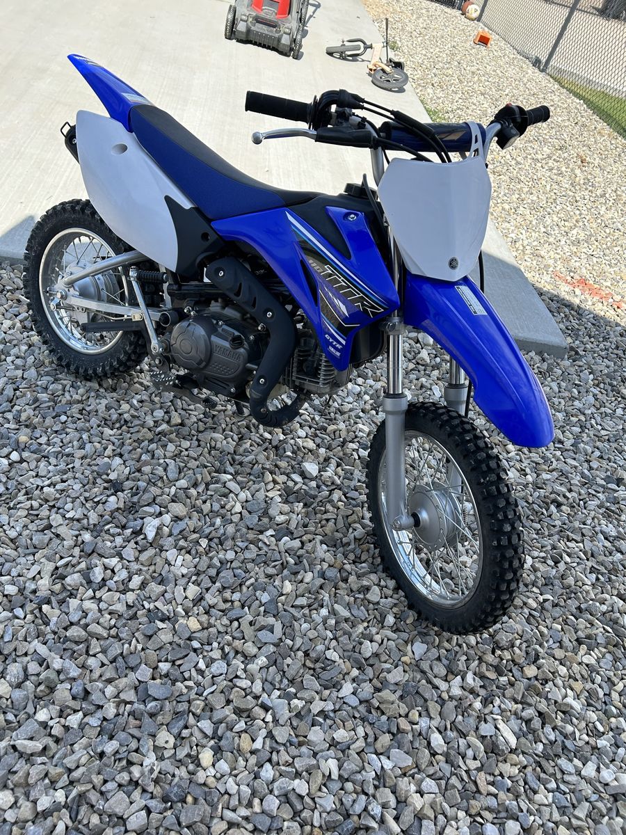 Yamaha TTR-110 Dirt Bike - Blue & White, Off-Road Ready