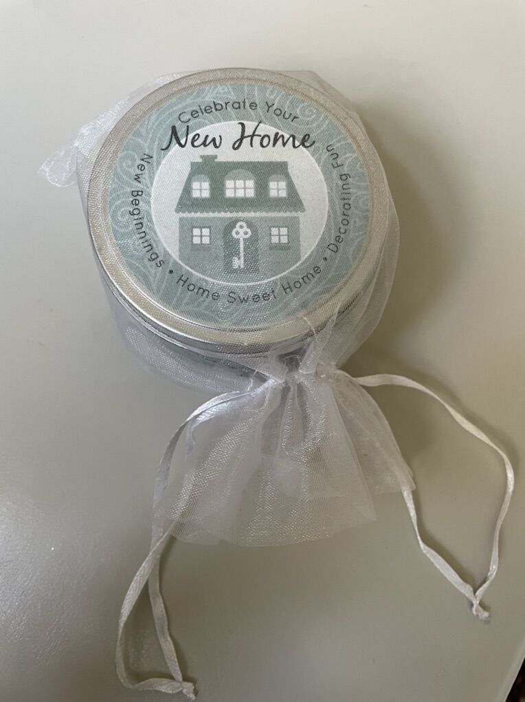 Celebrate your new home gift scented sage candle