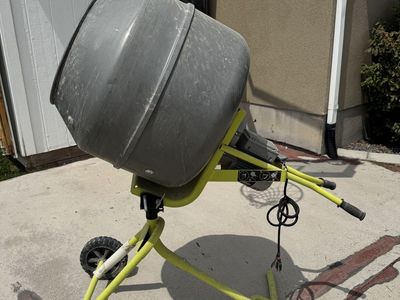 Concrete Mixer - RYOBI 5.0 cu. ft. Portable Corded