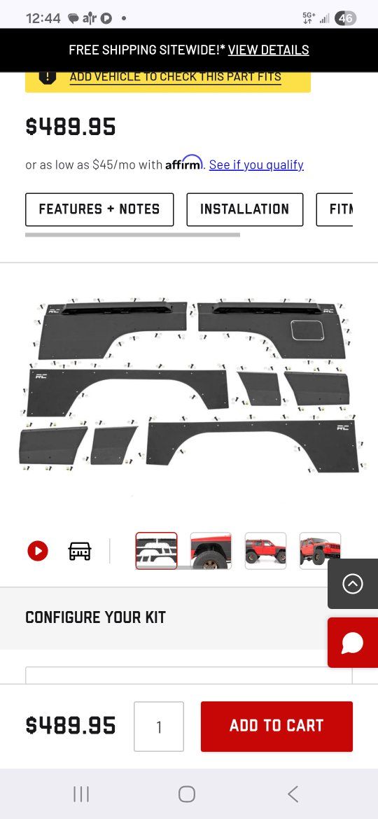Jeep xj fender armor
