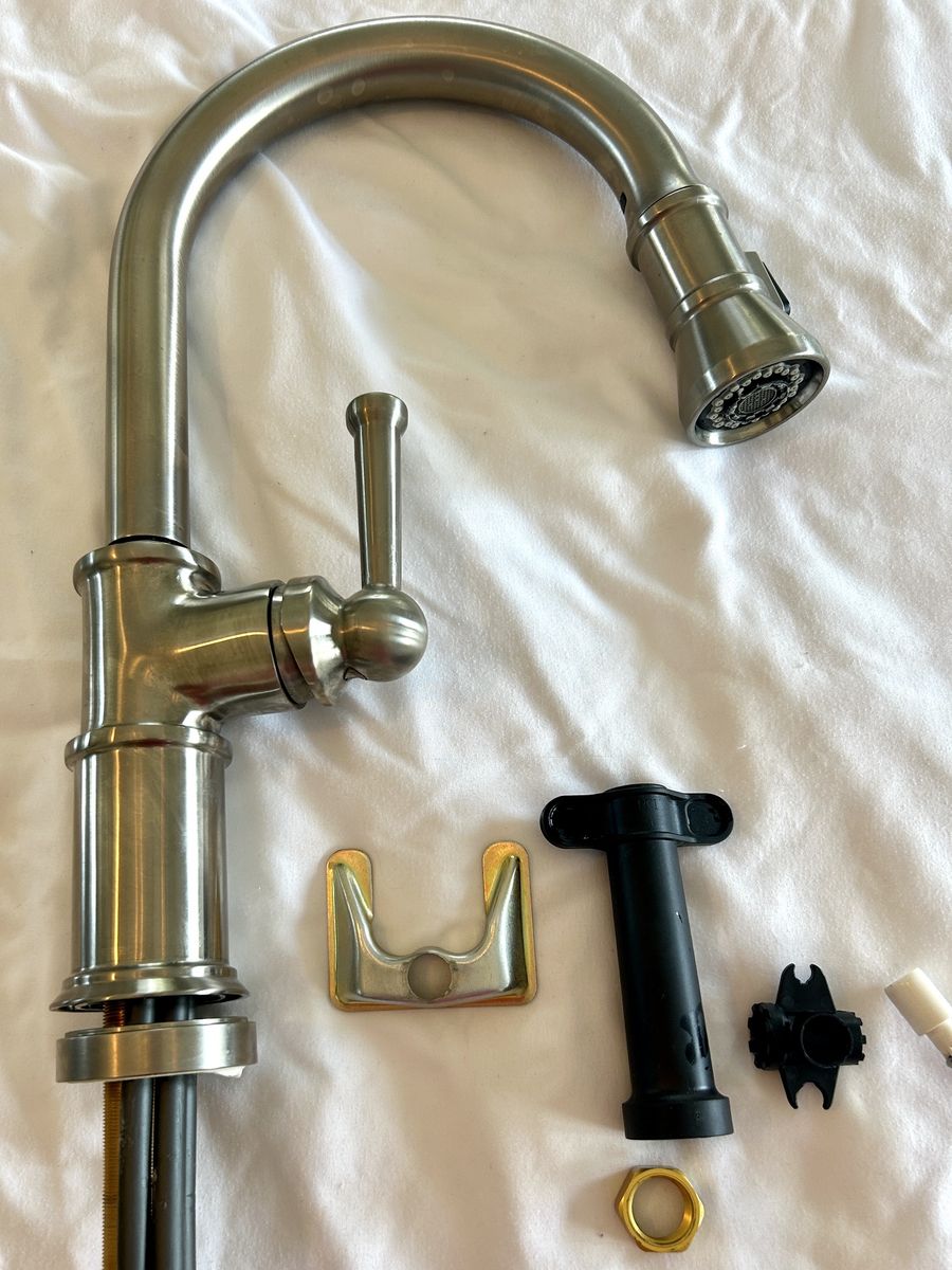 Brizo Spray Kitchen Faucet and Newport Brass Cold Water