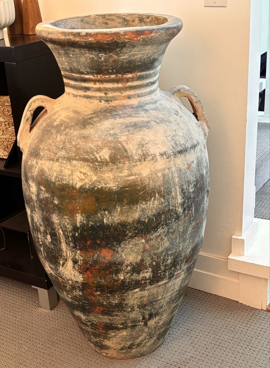 43” Handmade Terracotta Floor Urn
