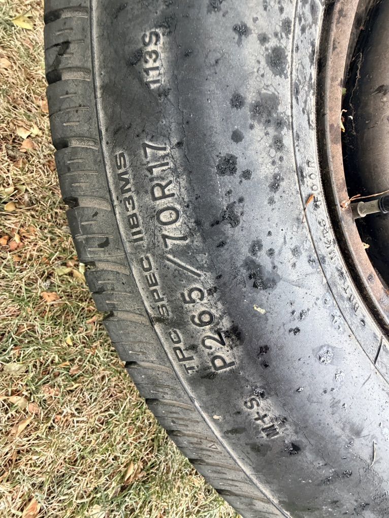 Free Goodyear P265/70R17 chevy Tire