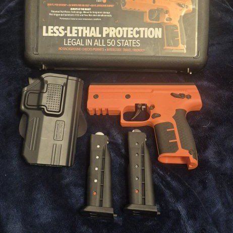Byrna SD Less-Lethal Pepper Launcher Kit with Case, Magazines & Holster - Orange