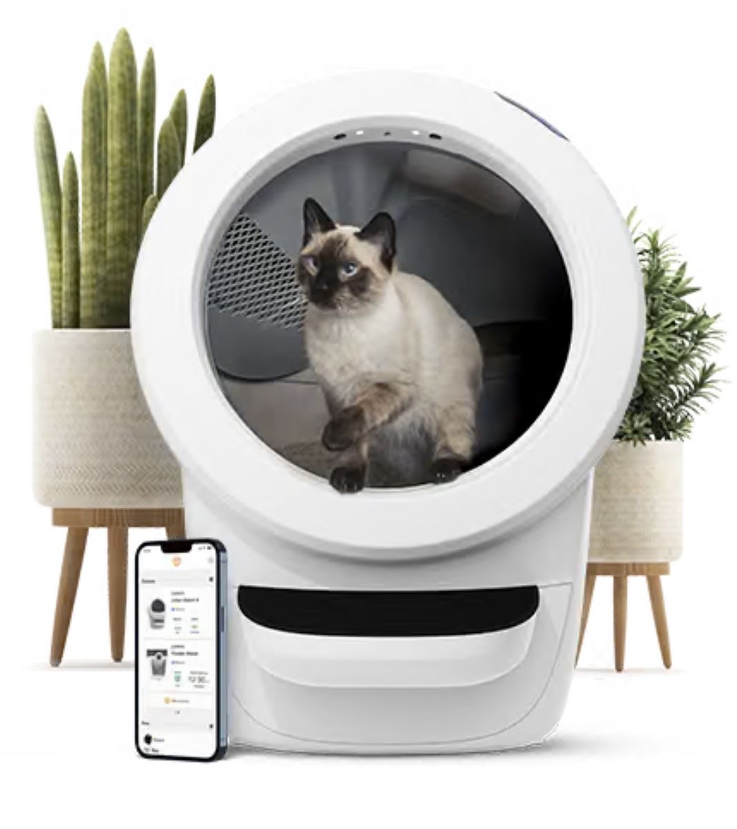 Litter-Robot 4 Automatic Self-Cleaning Litter Box for Cats, White