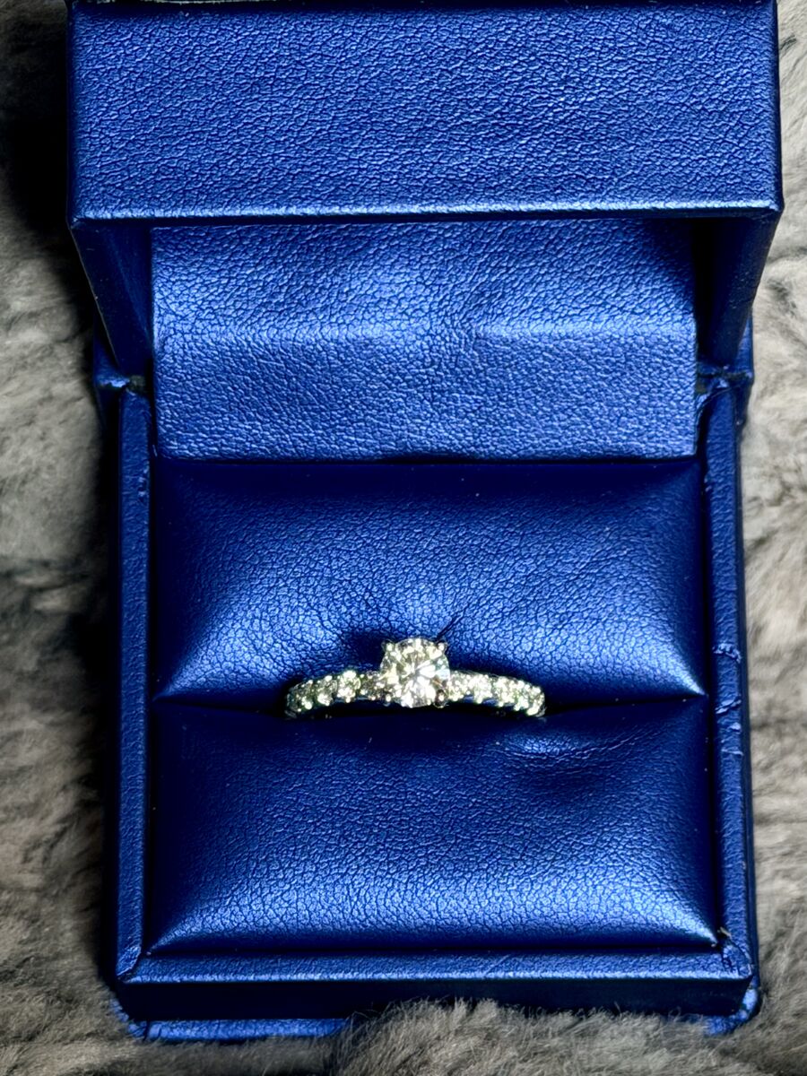 MoissaniteCo Semi-Eternity Moissanite Ring