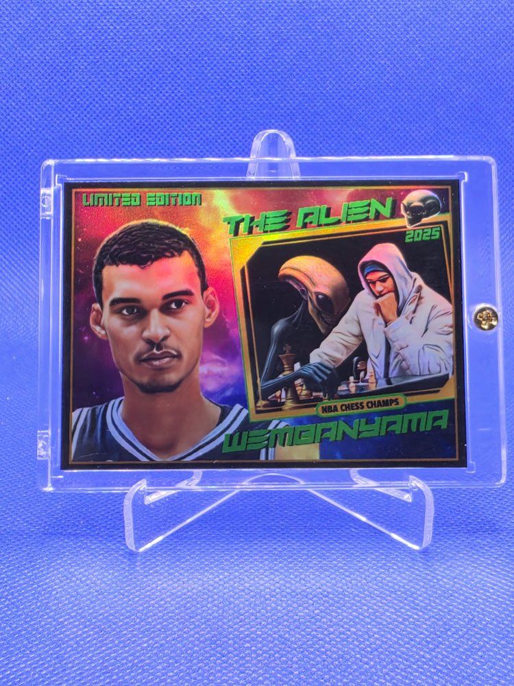 2025 Victor Wembanyama "The Alien" NBA Chess Champ Custom Art Card