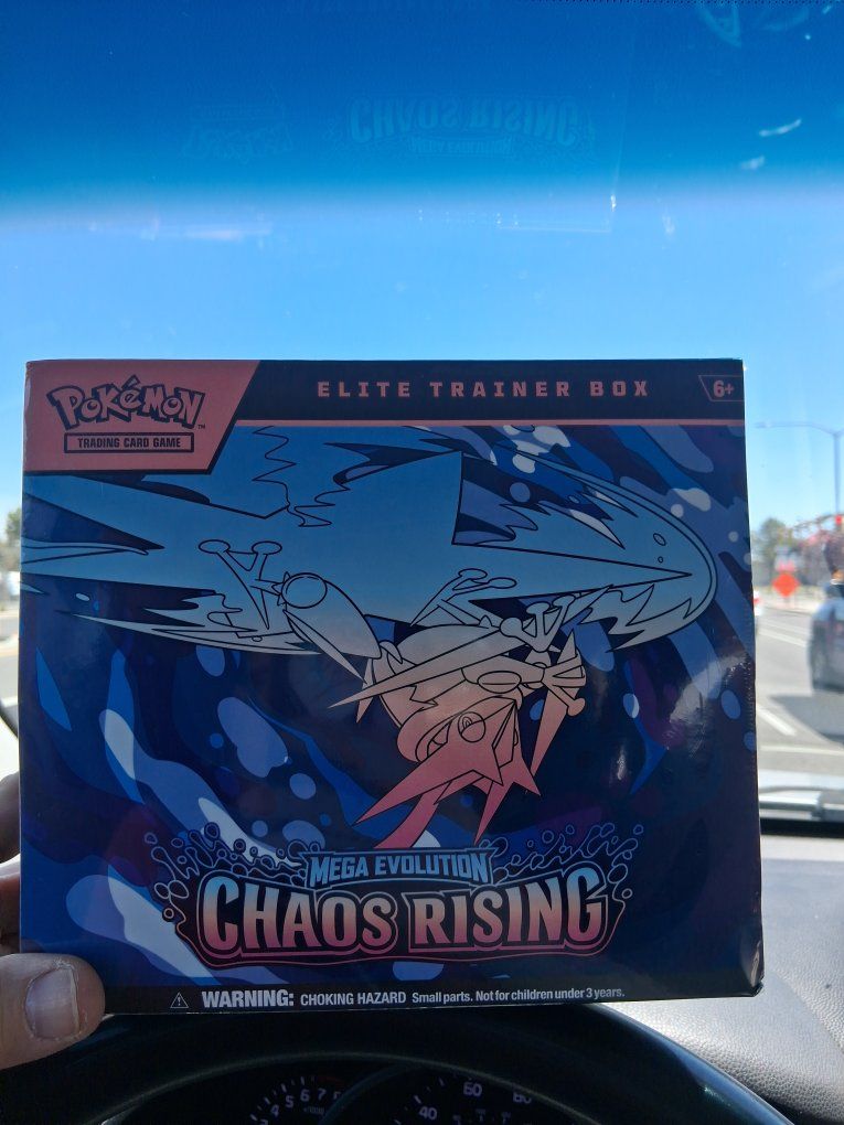 Pokemon TCG Mega Evolution Chaos Rising Elite Trainer Box, New