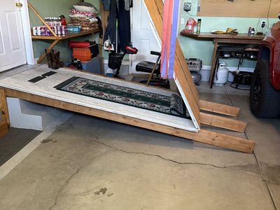 Wheelchair ramp for garage