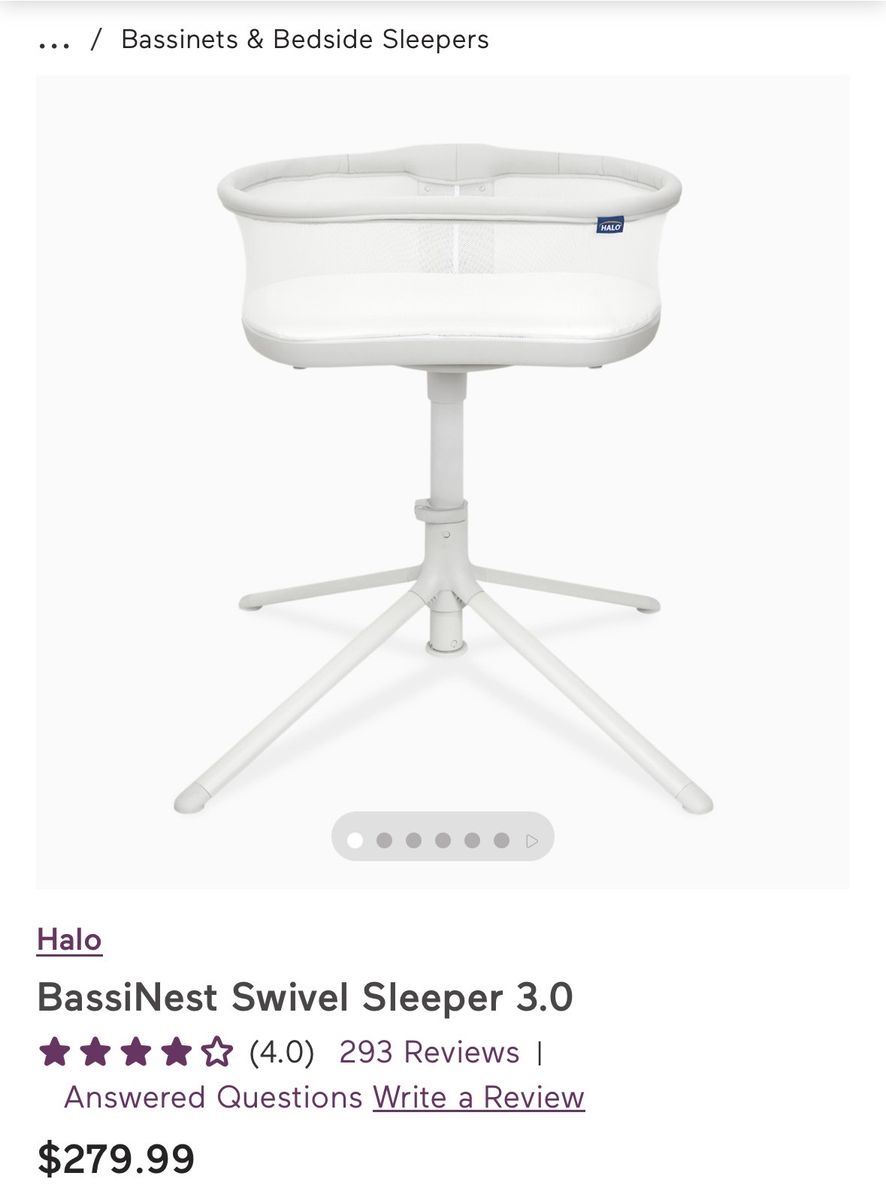 Halo BassiNest Swivel Sleeper 3.0