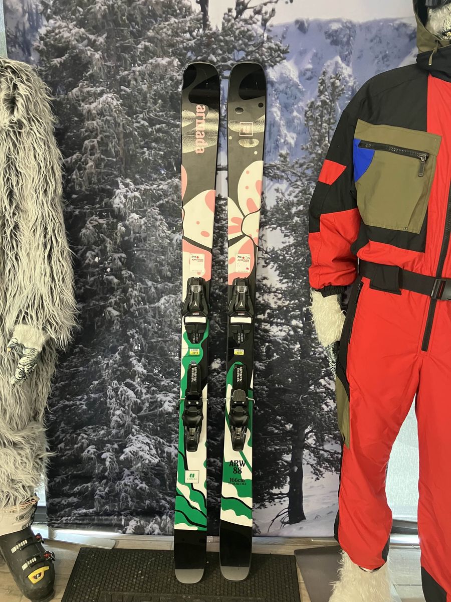 Lightly Used Armada ARW 88 166cm Skis w/ ATOMIC NR Strive 11 GW Demo Binding
