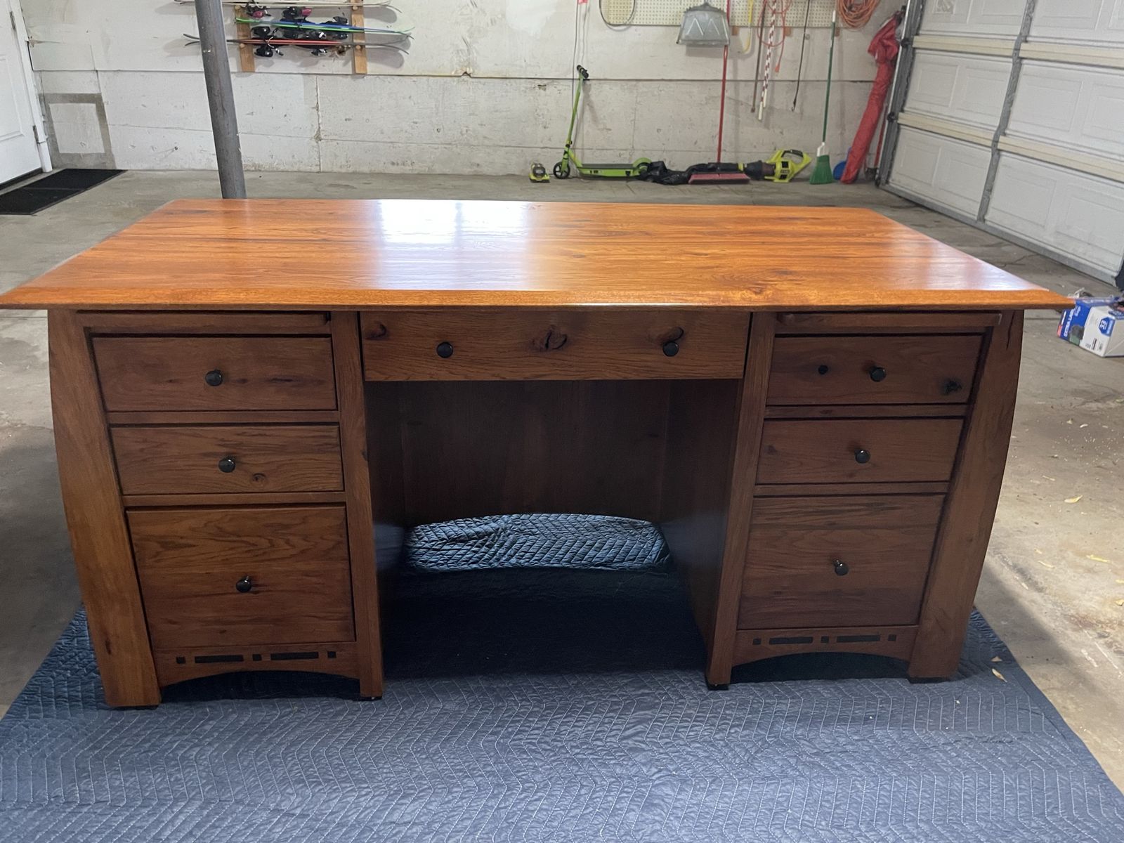 Rustic Hickory Desk