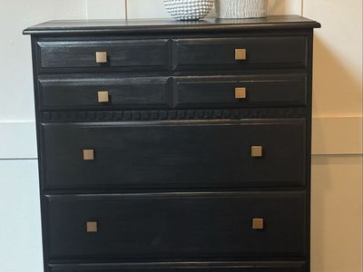 Black Painted Wooden Dresser