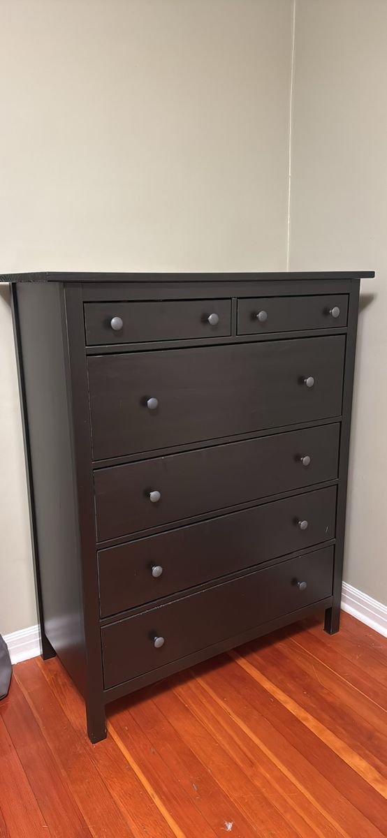 IKEA Black-Brown 6-Drawer Dresser Chest