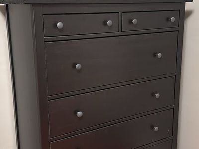 IKEA Black-Brown 6-Drawer Dresser Chest