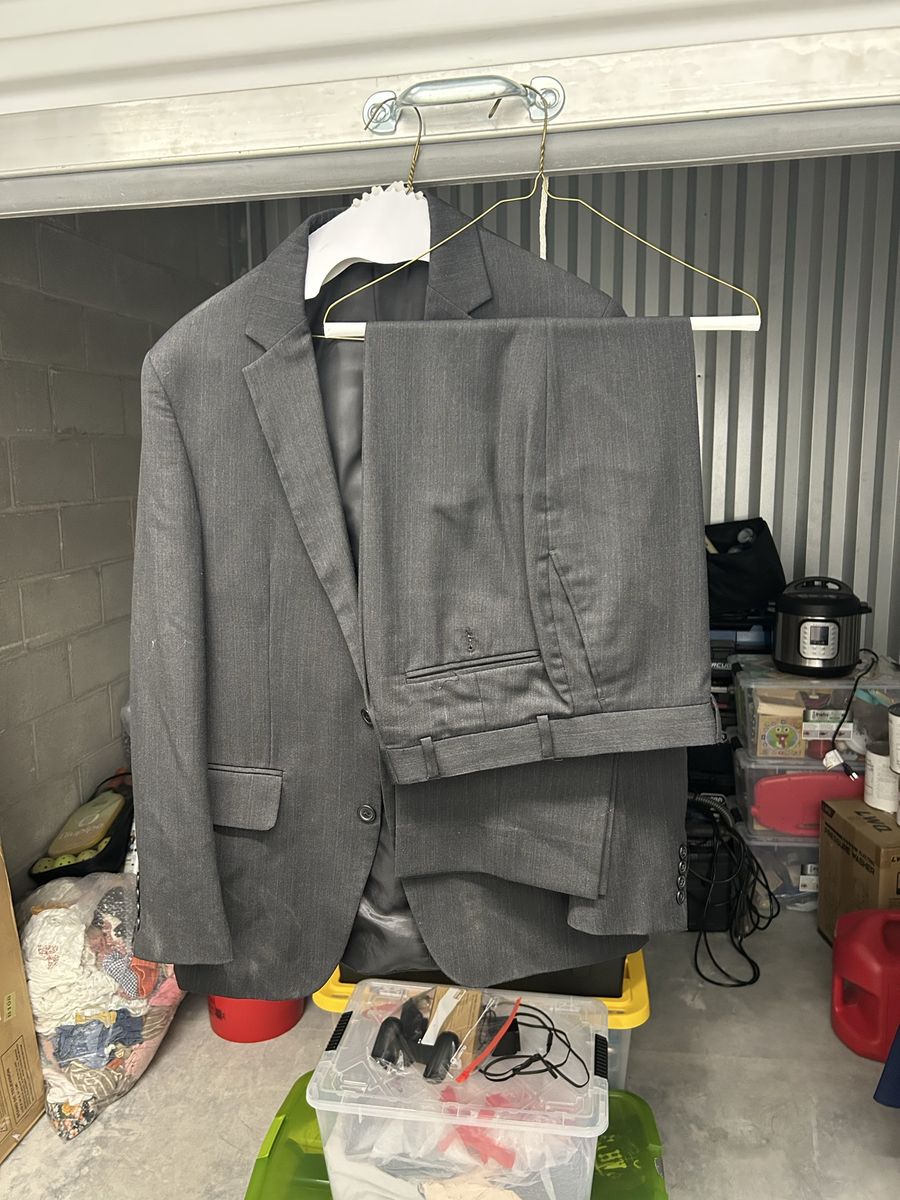 Men's Gray Suit - Two Piece Set, Medium to Large