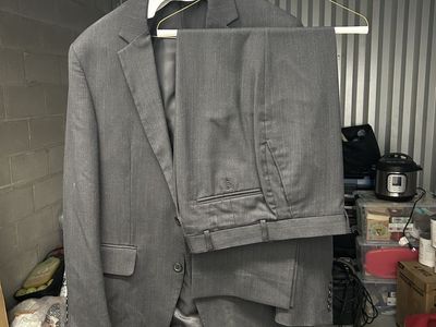 Men's Gray Suit - Two Piece Set, Medium to Large