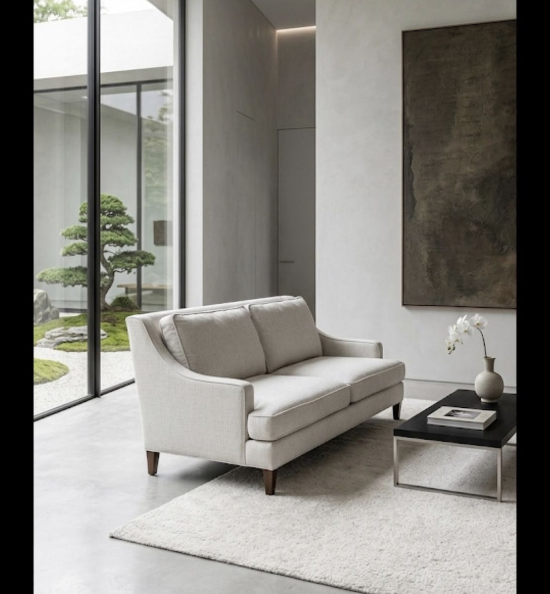 Pottery Barn Landon Sofa in Natural Linen