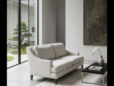 Pottery Barn Landon Sofa in Natural Linen