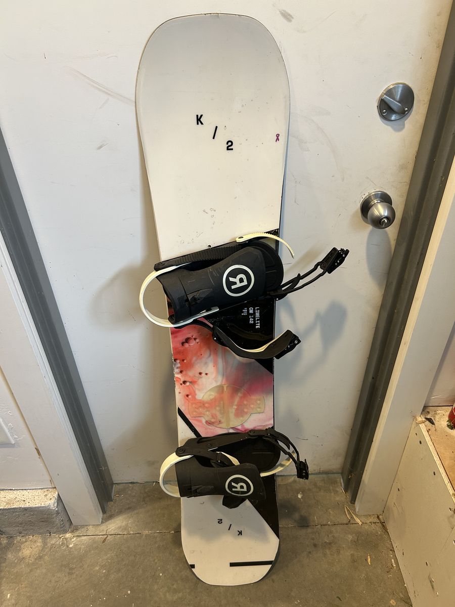 K2 Limelite Snowboard 142cm with Ride Bindings - Women's All-Mountain Freestyle