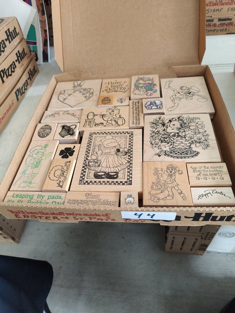 Box #44 of 65, New, old stock rubber stamps, designed mainly for people that like to make their own greeting cards.