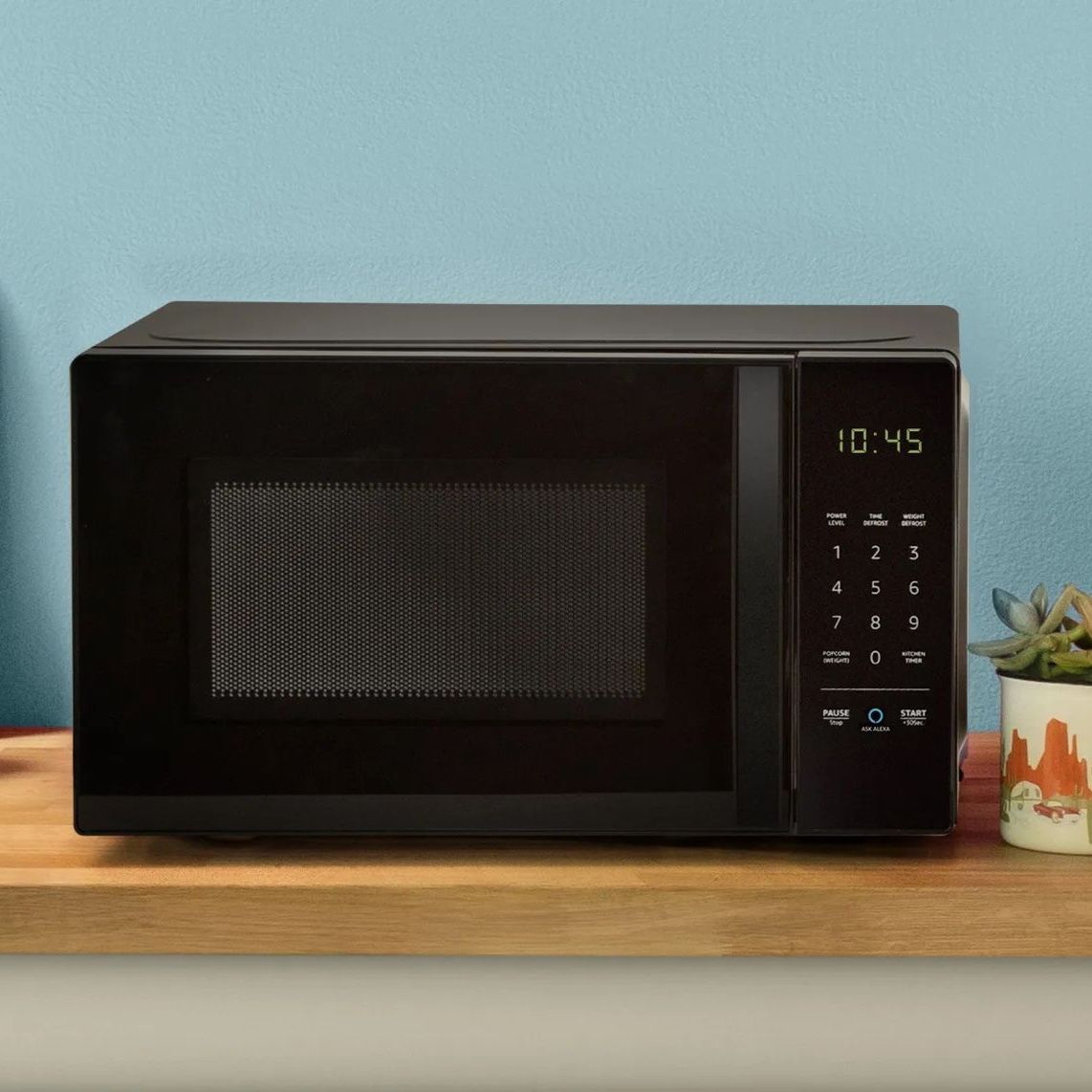 Amazon Alexa Voice Controlled Smart Countertop Microwave, Black 0.7 cu ft