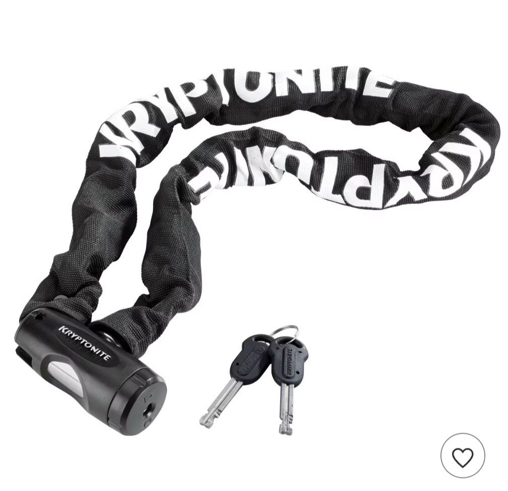Chain Lock - Black, 33.5" Heavy-Duty Bike Security