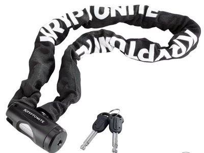 Chain Lock - Black, 33.5" Heavy-Duty Bike Security